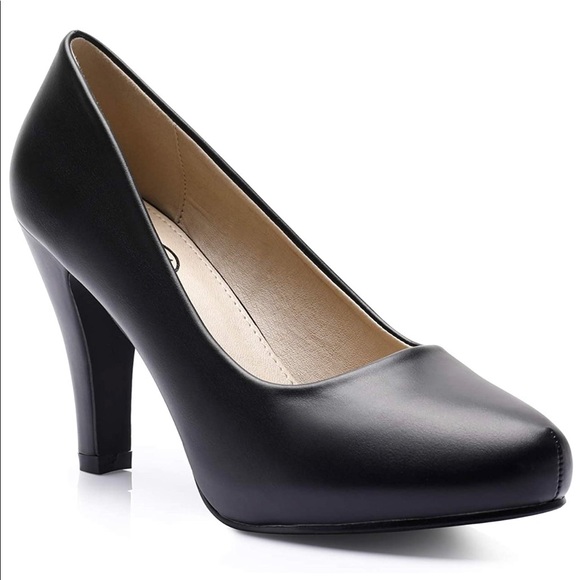 High Heel Dress Platform Pump Shoes (great for flight attendants) size 6 - Picture 3 of 6